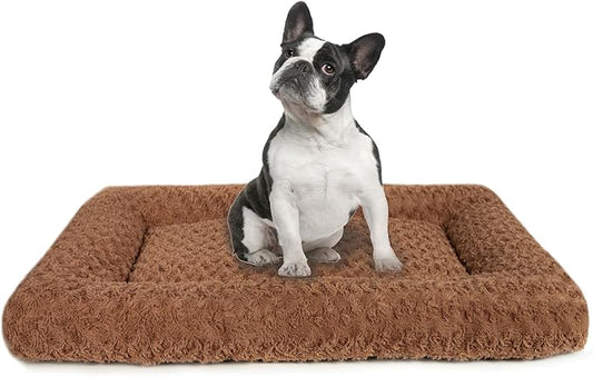 Dog Beds Crate Pad for Medium (29"x21"Brown)
