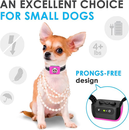 Small Dog Bark Collar Rechargeable 5-15lbs -