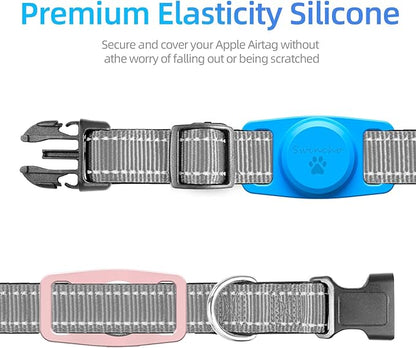 Air Tags-2 Pack Airtag Dog Collar Holder SWINCHO 1-3cm Width