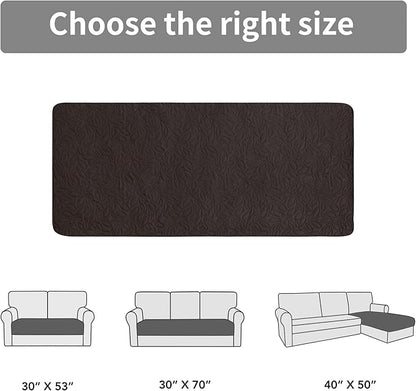 Easy-Going Waterproof Dog Bed Cover Reversible Leak Proof Pet Blanket Replacement Mat for Furniture Washable Couch Cover Sofa Cover for Dogs Cat(30x70 Inch, Chocolate/Beige)