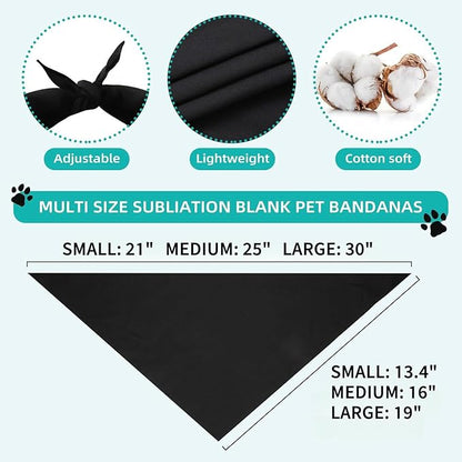 Blank Dog Bandanas Large-3PCS