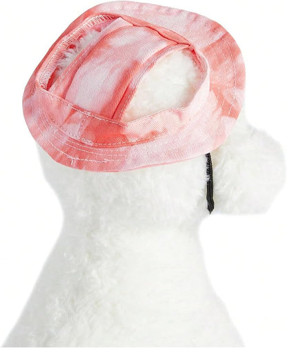 Generic Tie Dye Dog Hat with Ear Hole