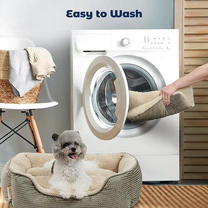 Miguel Dog Bed with Removable Cushion/Pillow for Medium Small Dogs 35 Inch