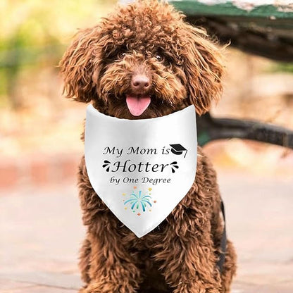 Graduation Dog Bandanas Puppy Scarf Adjustable Triangle Scarf Holiday Pet Bandana Graduation Party Supplies for Dog Lovers - Graduation Announcements 2024