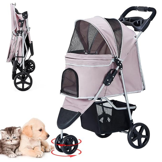 Pet Stroller 3 Wheel,