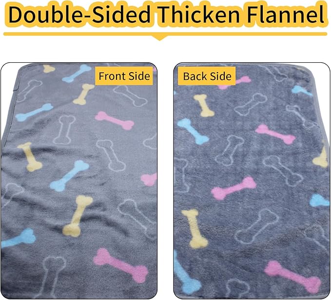 1 Pack 3 Dog Blanket for Small Dogs, Super Soft Fluffy Premium Fleece Dogs Cats Pads, Pet Blanket Flannel Throw for Dog Bed & Couch, S(23x16 in)