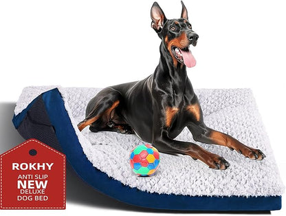 Premium Washable Dog Beds XL Sized Dog 42 Inch 90 lbs, 42" x 28", Dark