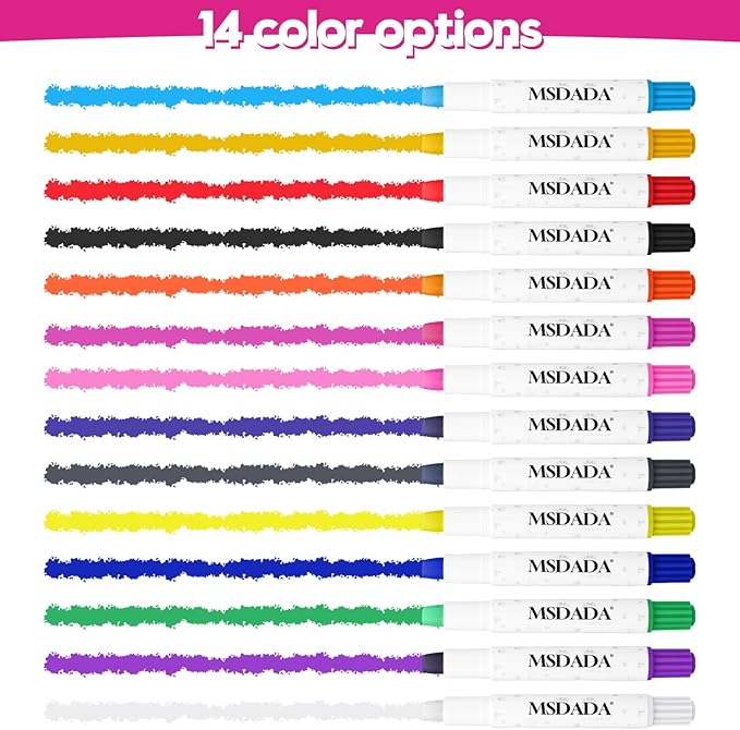 14 Color Washable Dog Hair Dye Paint Temporary Pet Fur Markers Dog Safe Hair Color Crayons for Small to Large Boy & Girl Puppy Stuff Accessories