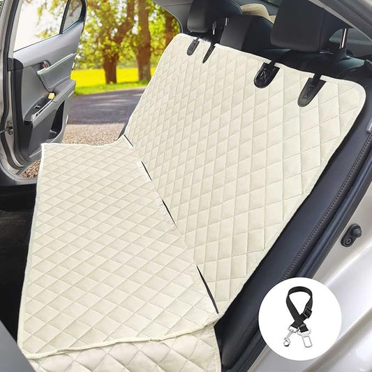 PETICON Waterproof Scratchproof Pet Bench Seat Covers for Cars