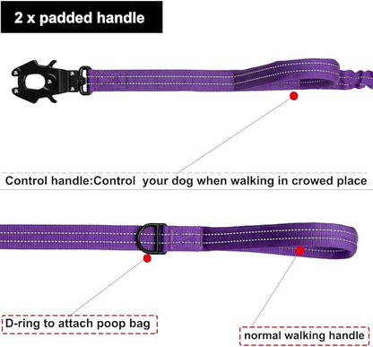 ICEFANG Tactical Dog Leash K9 Training 2 Control 6 FT)