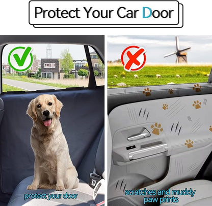 Durapower Dog Car Door Protector丨2 Pack Extra Big 600D Black