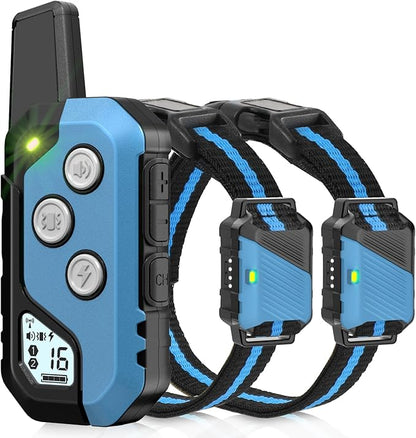 Dog Shock Collar with Remote Control 2 Dogs, 3 Training