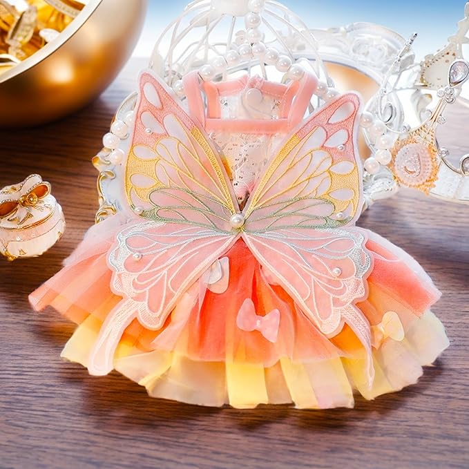 Luxury Dog Princess Formal Dress for Small Dogs Girl