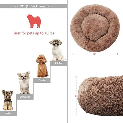 nononfish Small Puppy Beds for Small Dogs Washable 19 Inches