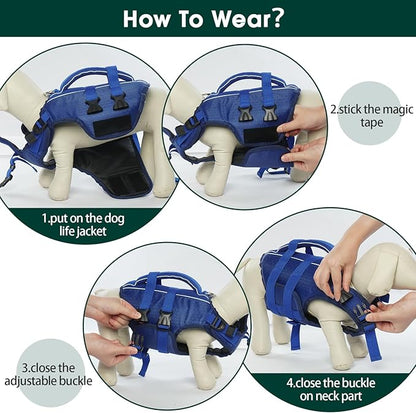 Kuoser Dog Life Jacket High Flotation