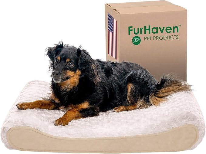 Furhaven Orthopedic Dog Bed for Medium/Small Dogs w/ Removable Washable Cover 23 lbs