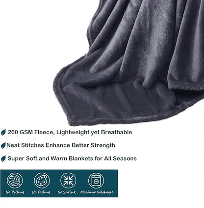 Veehoo Fluffy Fleece Dog Blanket 60x50 inch