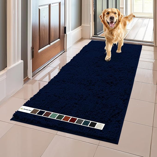 Muddy Mat® AS-SEEN-ON-TV Highly Absorbent Microfiber Dog Door Mat and Pet Rug 59"X24"
