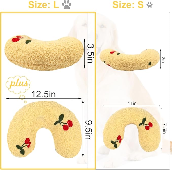 Mity rain Dog Pillow 14.2" * 9.4", Anxiety