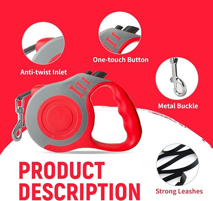 Retractable Dog Leash Automatic Telescopic Tractor Dog Tape 10/16 FT