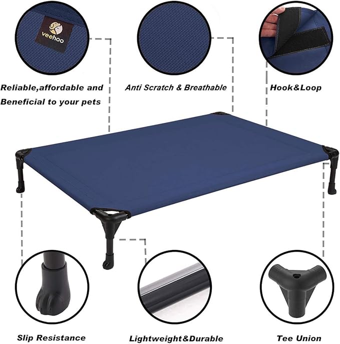 Veehoo Cooling Elevated Dog Bed CWC1803-L