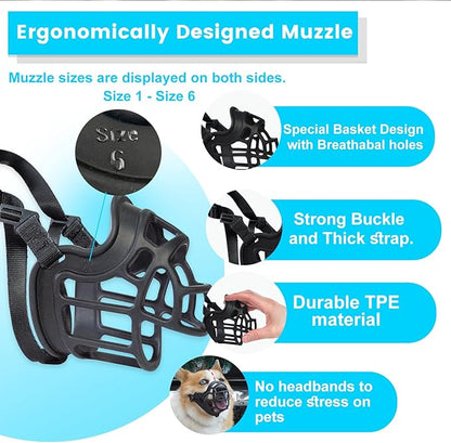 Dog Muzzle Size3)