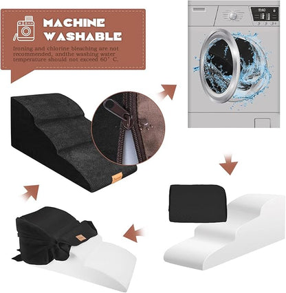 Topmart High Density Extended Foam Dog Ramp&Steps 3 Tiers 15.7" High,Non-Slip