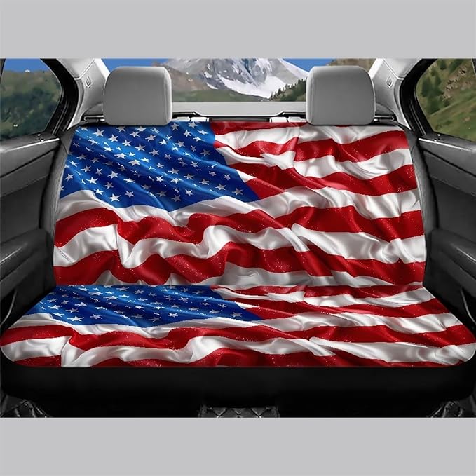 AFPANQZ 3D Flag Print Full Wrap Car Seat