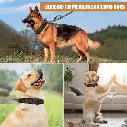 Tactical Dog Collar Leash Set