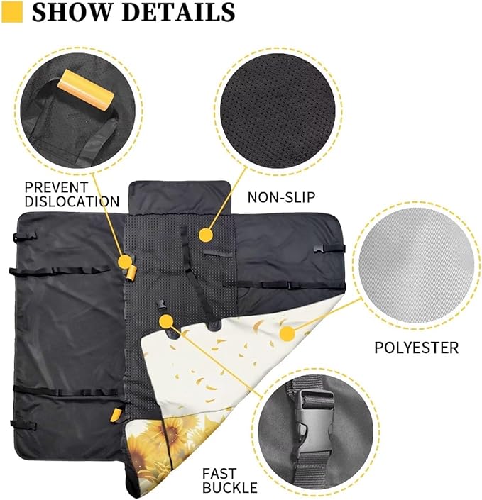 AFPANQZ Sunflower Cat Dog Cat Seat Cover Bucket