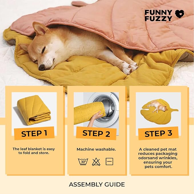 Dog Blanket Mat for Dogs Cats 50×45" Leaf