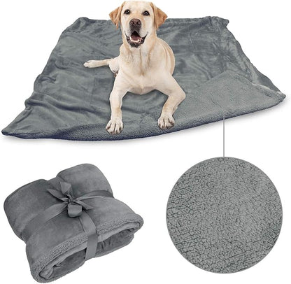 Grey Large Dog Blanket 50x60 inches