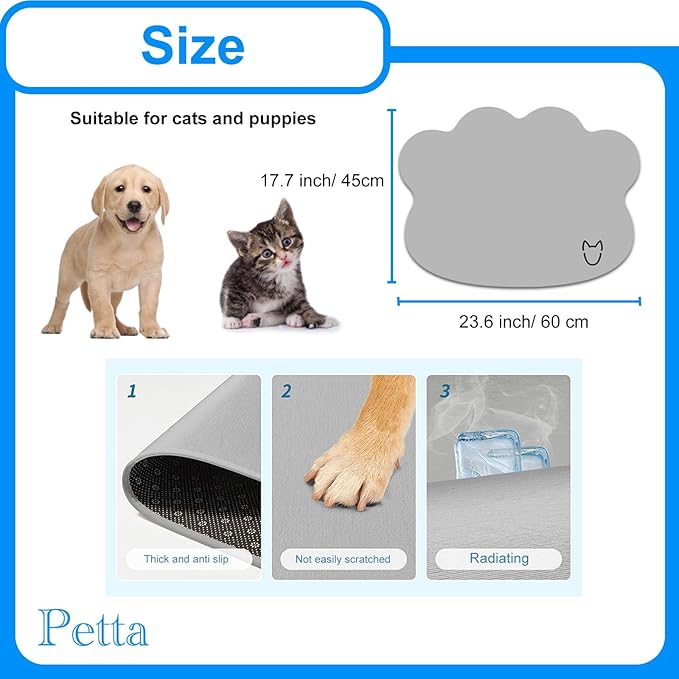 Dog Cooling Mat 17.7 x 23.6 Inches