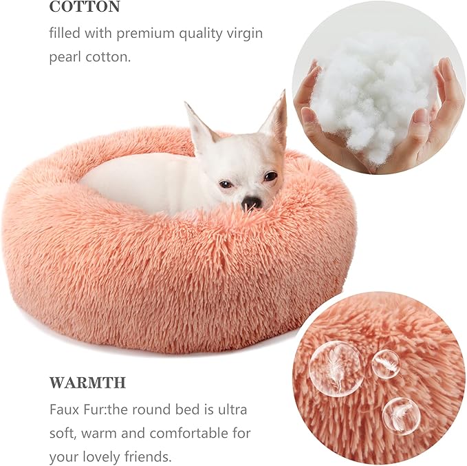 Dog Beds for Small Dogs 19 inches Anxiety 15 lbs
