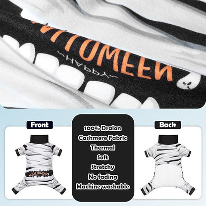 CuteBone Turtleneck Dog Pajamas Pet Clothes Thermal Dralon Onesie Cashmere High-Necked Puppy Pjs Coat GP04XL