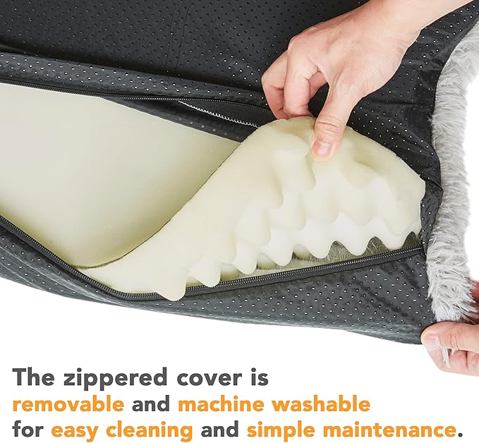 Friends Forever Faux Fur Pet Bed 30x20