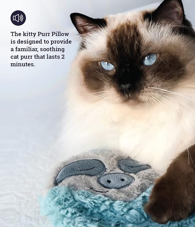 Catstages Purr Pillow Snoozin' Sloth Soothing Plush Cat Toy