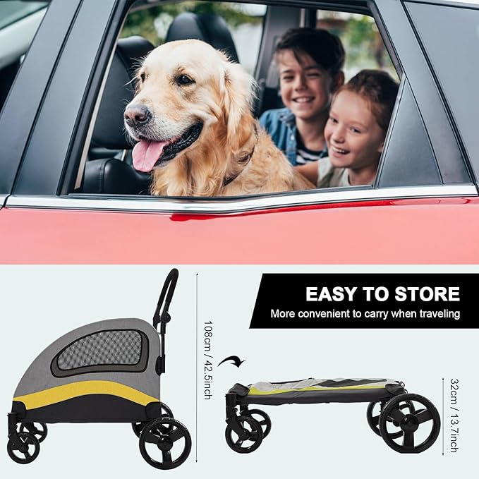 Dog Stroller for Large Dogs 2 Dogs, 132Capacity,for Park