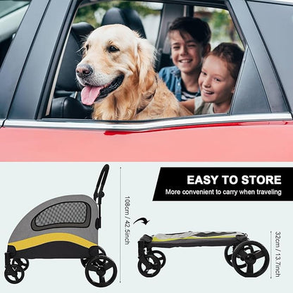 Dog Stroller for Large Dogs 2 Dogs, 132Capacity,for Park