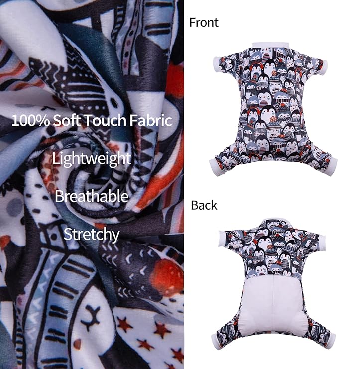 CuteBone Dog Christmas Pajamas Penguin Clothes Soft Puppy P259S