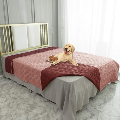 Ameritex Waterproof Dog Bed Cover Pet Blanket for Furniture Bed Couch Sofa Reversible