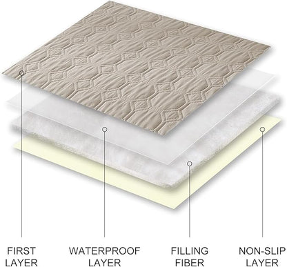 SYSLOON Waterproof Dog Bed Cover, Non-Slip Dog Blanket for Couch, Couch Cover for Dog Washable, Pet Blanket for Furniture, Pet Bed Mat for Sofa,Car,30"x70",Beige