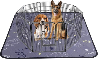 IEUUMLER Washable Pee Pads for Dogs Extra Large 71" x 71" 1 Pack EU007 (Gray 71"X71"-1pcs)