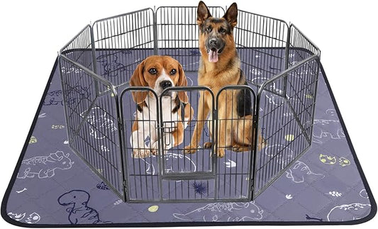 IEUUMLER Washable Pee Pads for Dogs Extra Large 71" x 71" 1 Pack EU007 (Gray 71"X71"-1pcs)