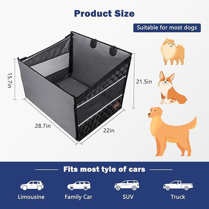 MIXJOY Dog Car Seat For Large Medium Dogs