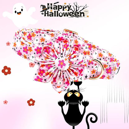 Lionheart glory Premium Halloween Dog Collars Flower Dog