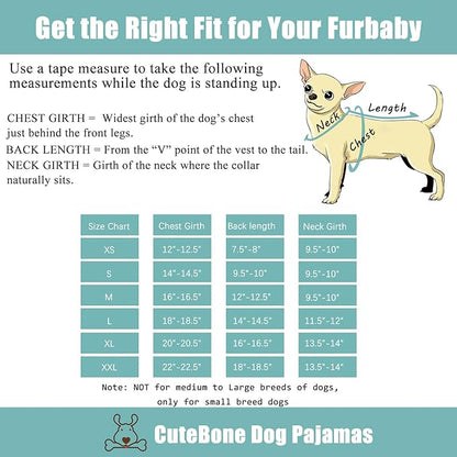 CuteBone Dog Pajamas Costumes Fleece Pet Clothes Puppy P220XL