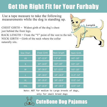 CuteBone Dog Pajamas Costumes Fleece Pet Clothes Puppy P220M