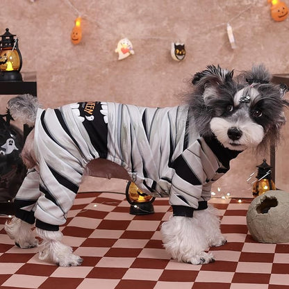 CuteBone Turtleneck Dog Pajamas Pet Clothes Thermal Dralon Onesie Cashmere High-Necked Puppy Pjs Coat GP04XS