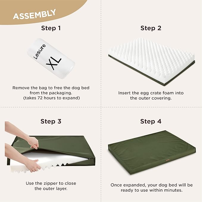 Lesure XL Waterproof Dog Beds